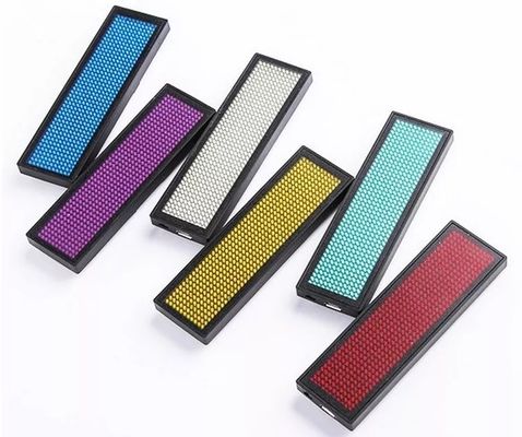 Canlı Tek Renkli Ad Etiketi LED Ekran Bluetooth Kontrolü 12x48 Piksel