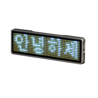 93*30*6mm Yaratıcı LED Ekran İsim rozeti, kaydırılabilir kablosuz LED isim plaketi